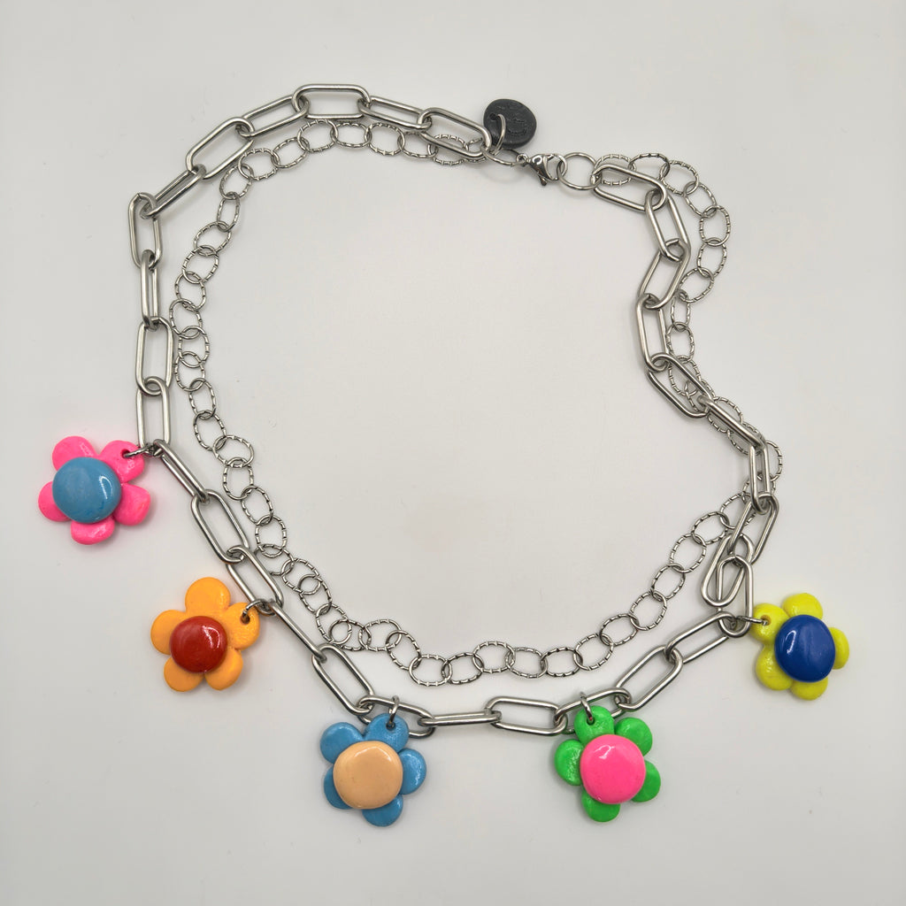 Choker Kwiatki Mini Glinka
