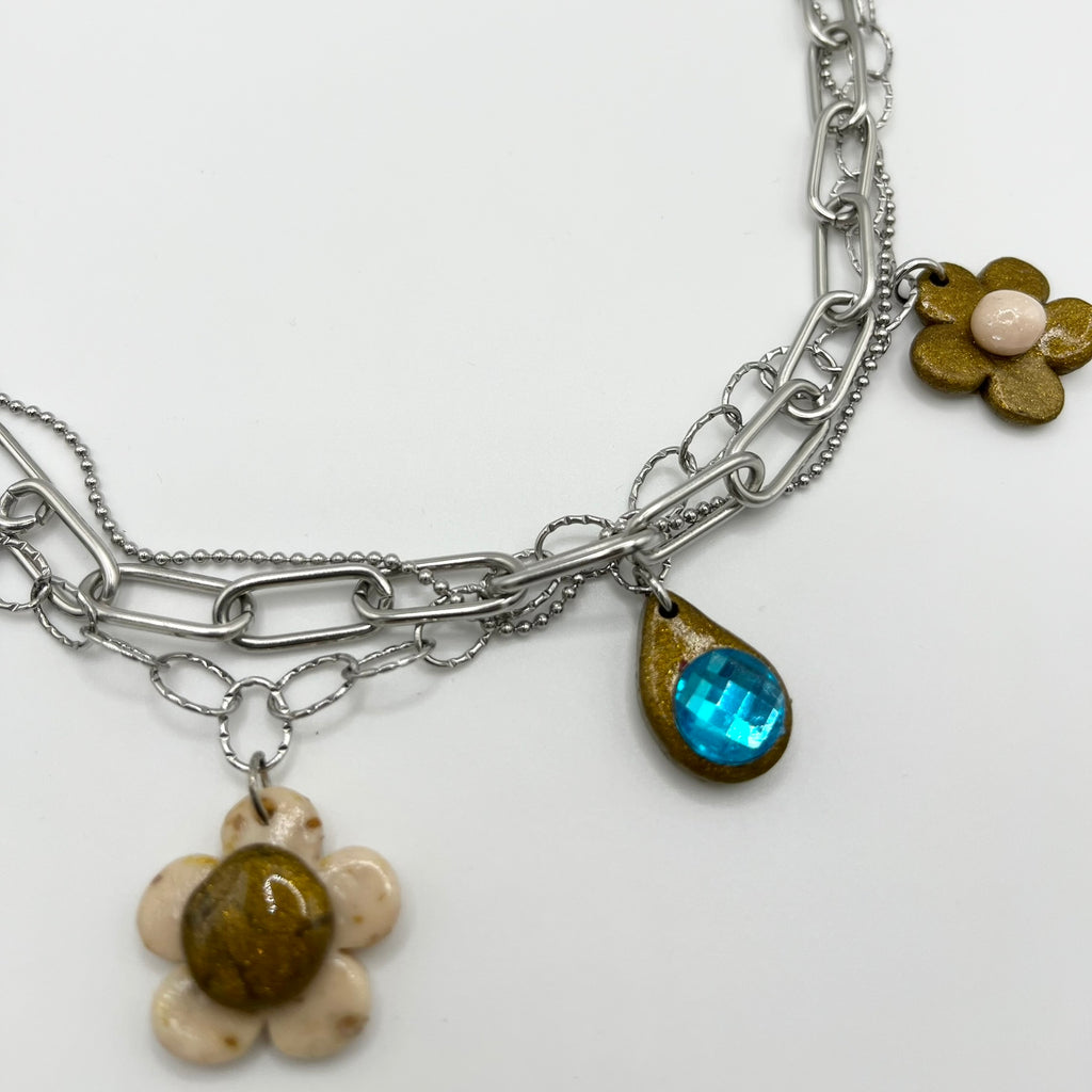 Choker Kwiatki Mini Glinka