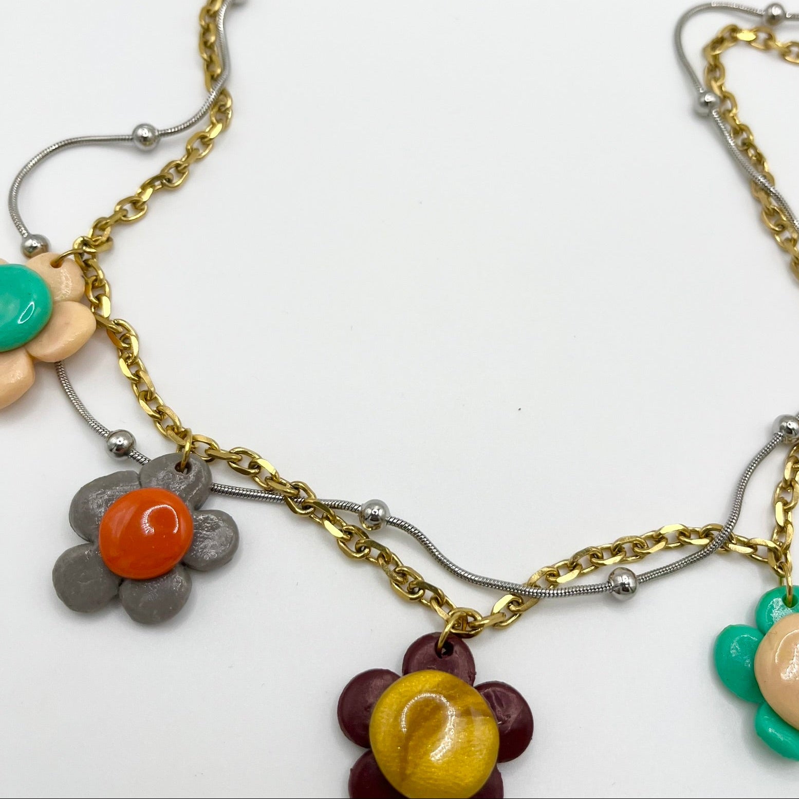 Choker Kwiatki Mini Glinka