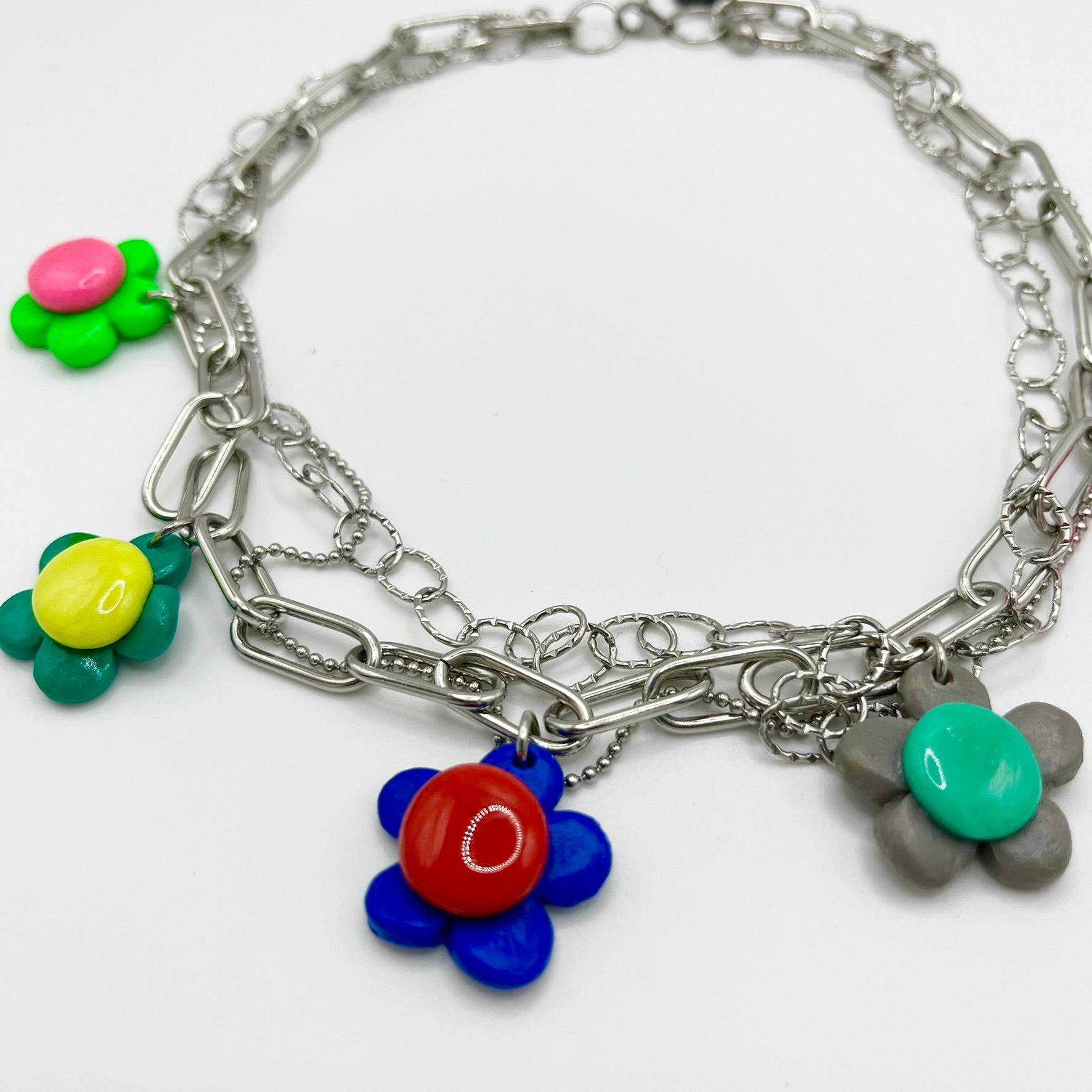Choker Kwiatki Mini Glina