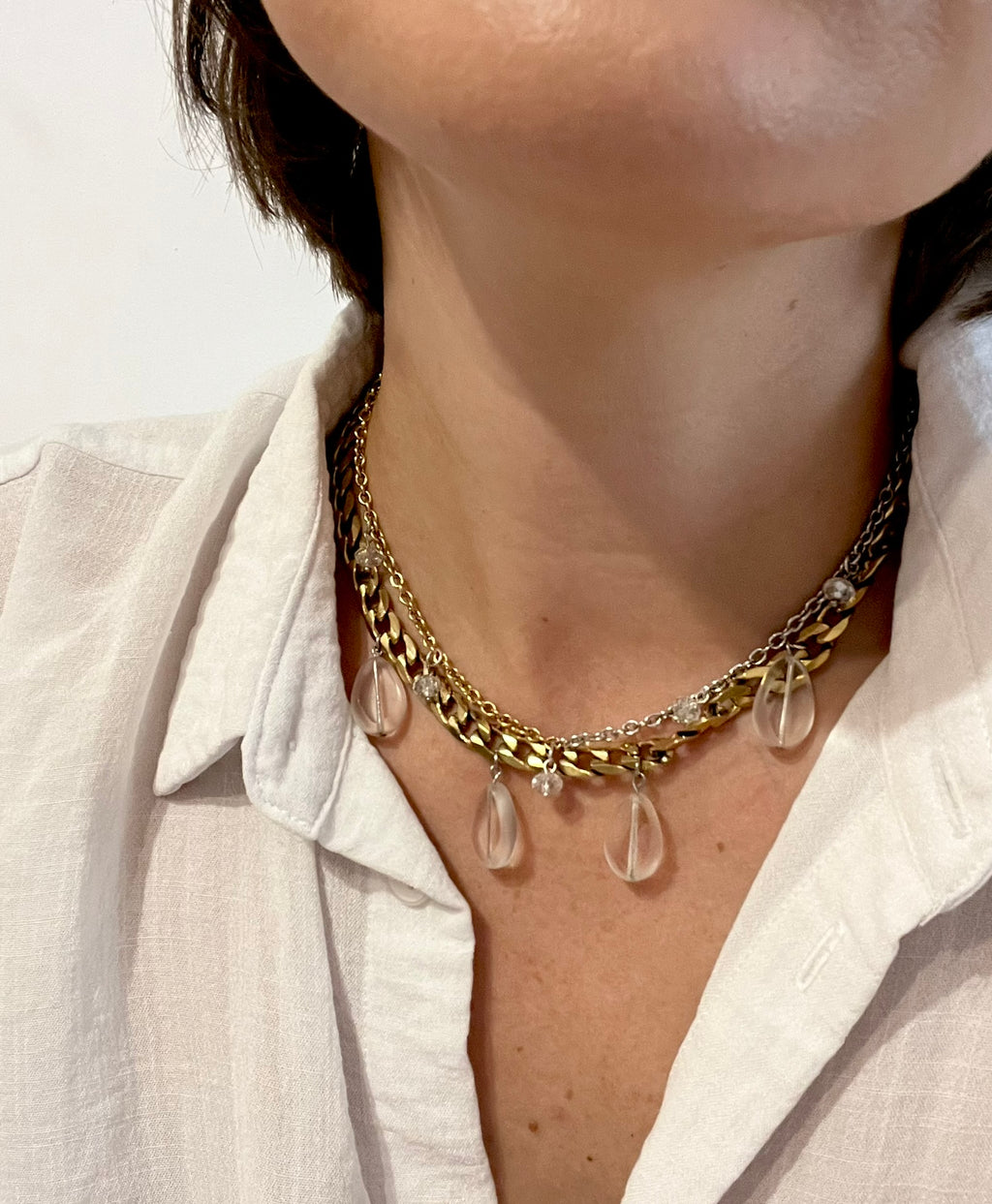 Choker Szklana Łza