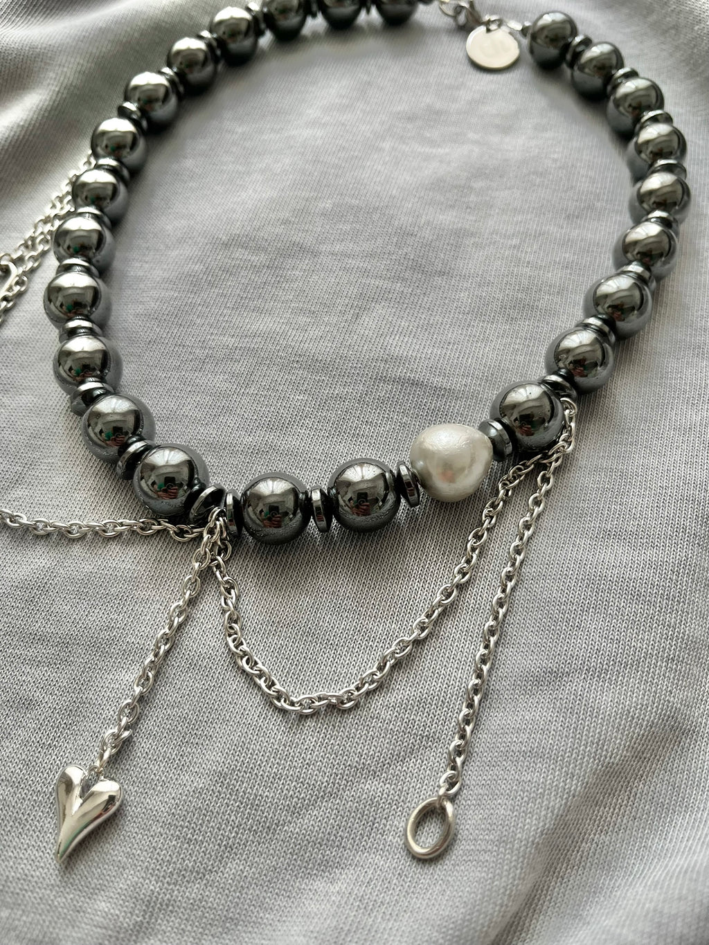 Choker Kule z Perłą