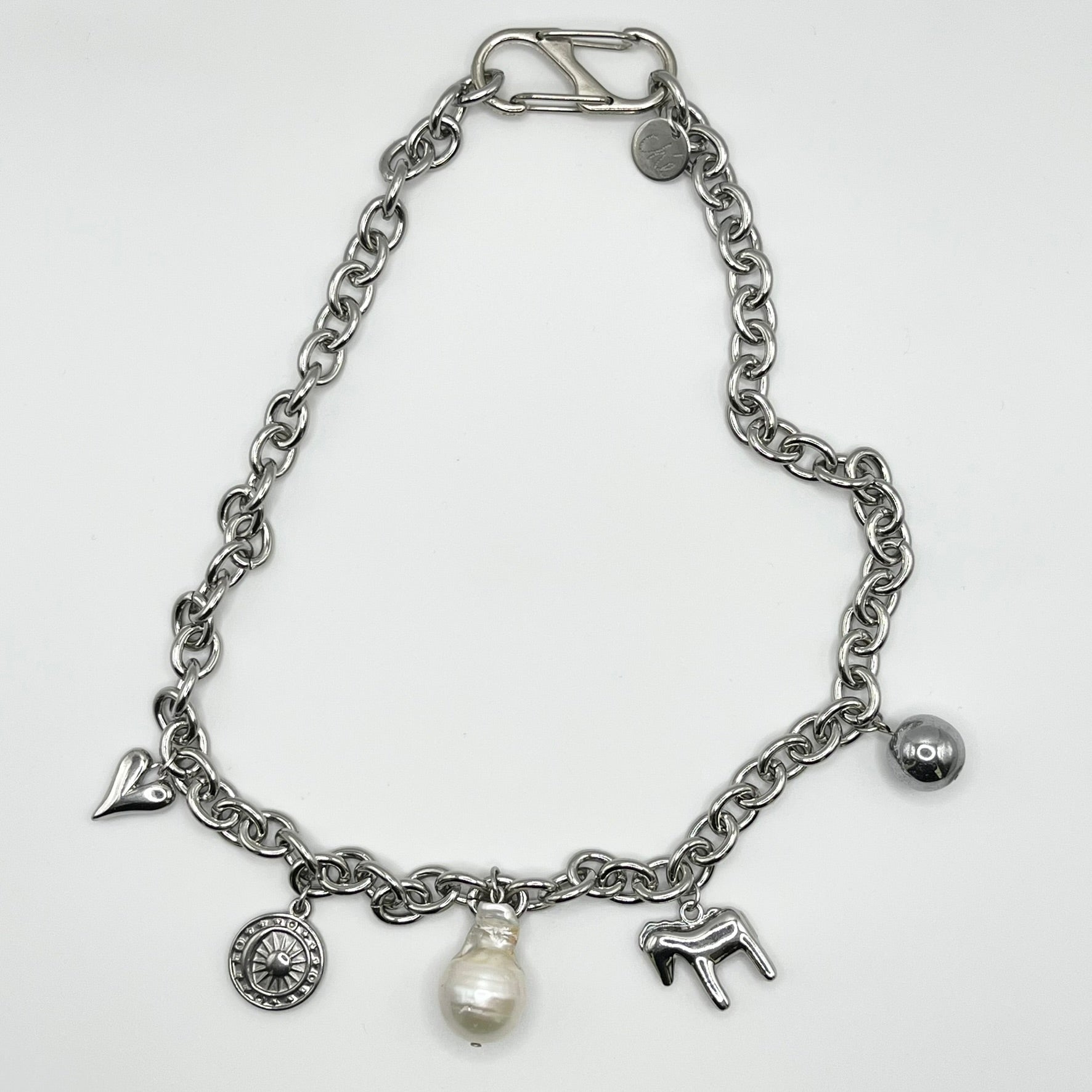 Choker/Naszyjnik  Perła i Stal