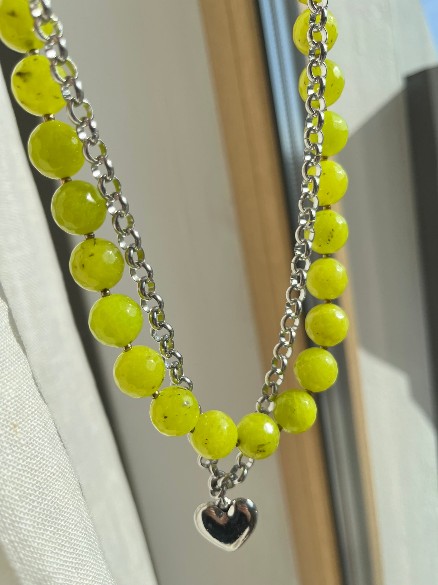 Choker Zielony Jadeitek