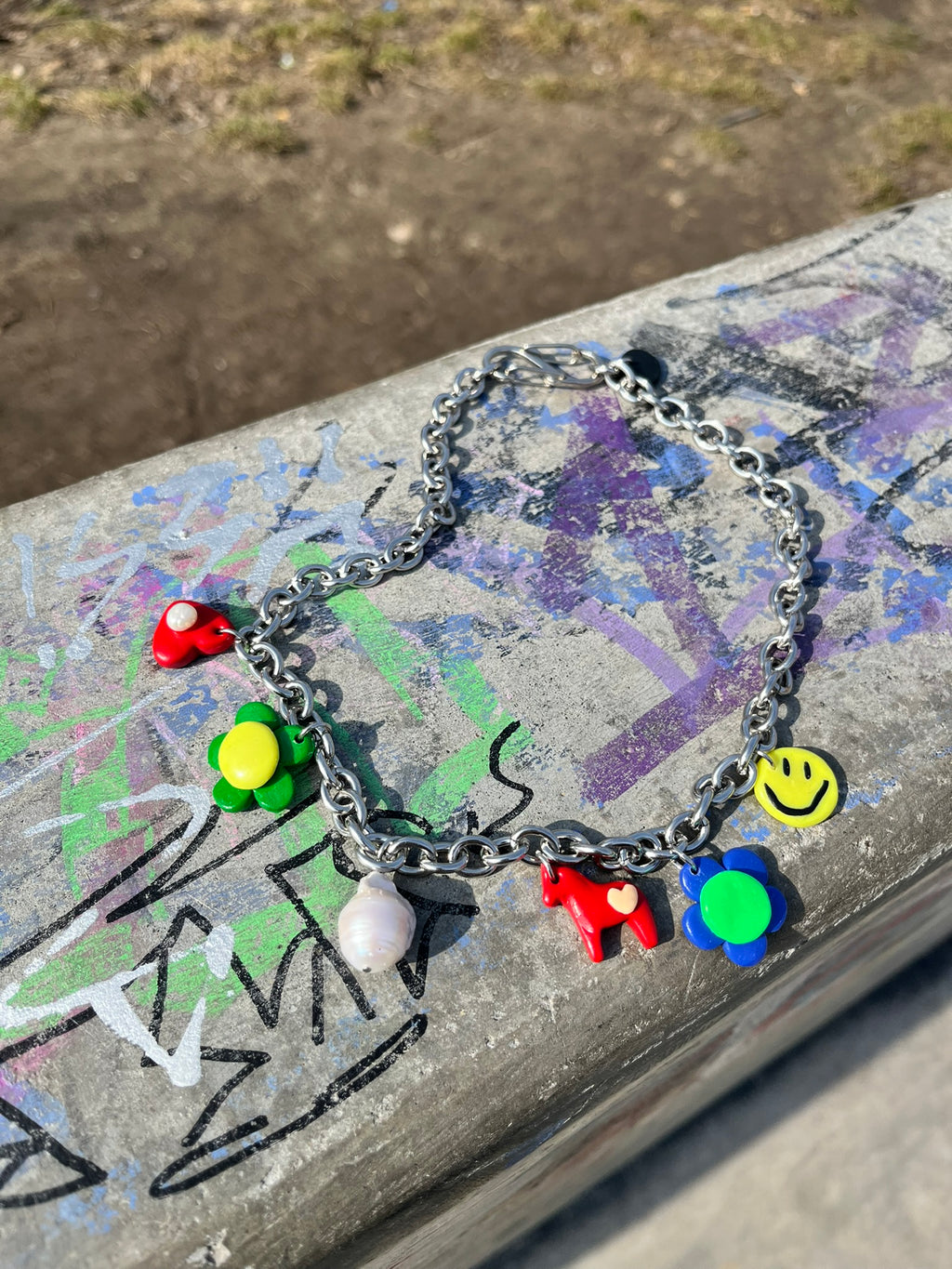 Choker Mini Glinki z Zawieszkami