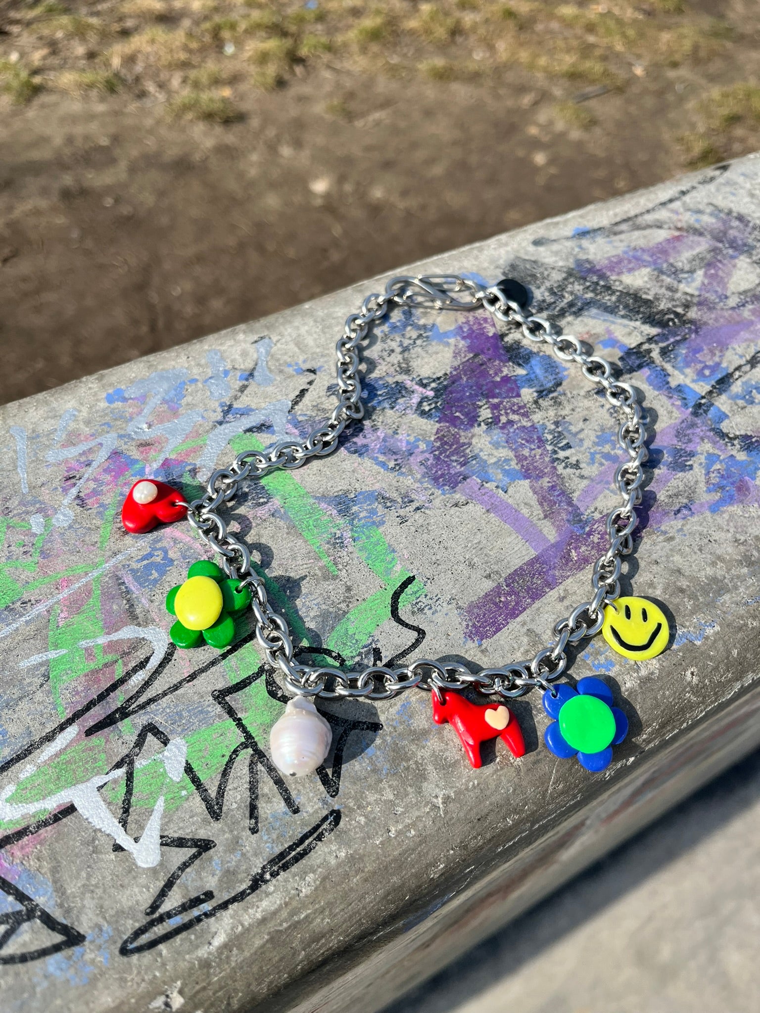 Choker Mini Glinki z Zawieszkami