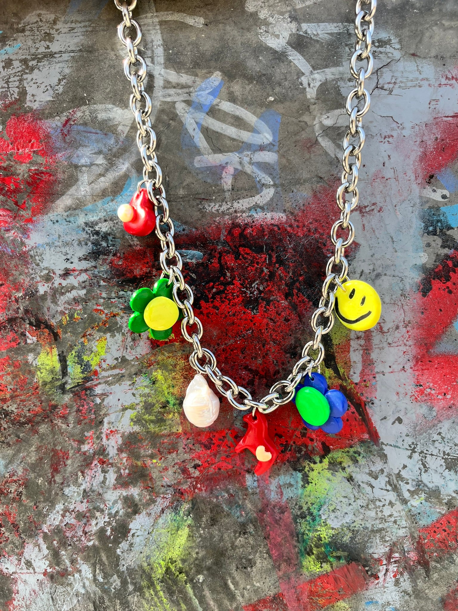 Choker Mini Glinki z Zawieszkami