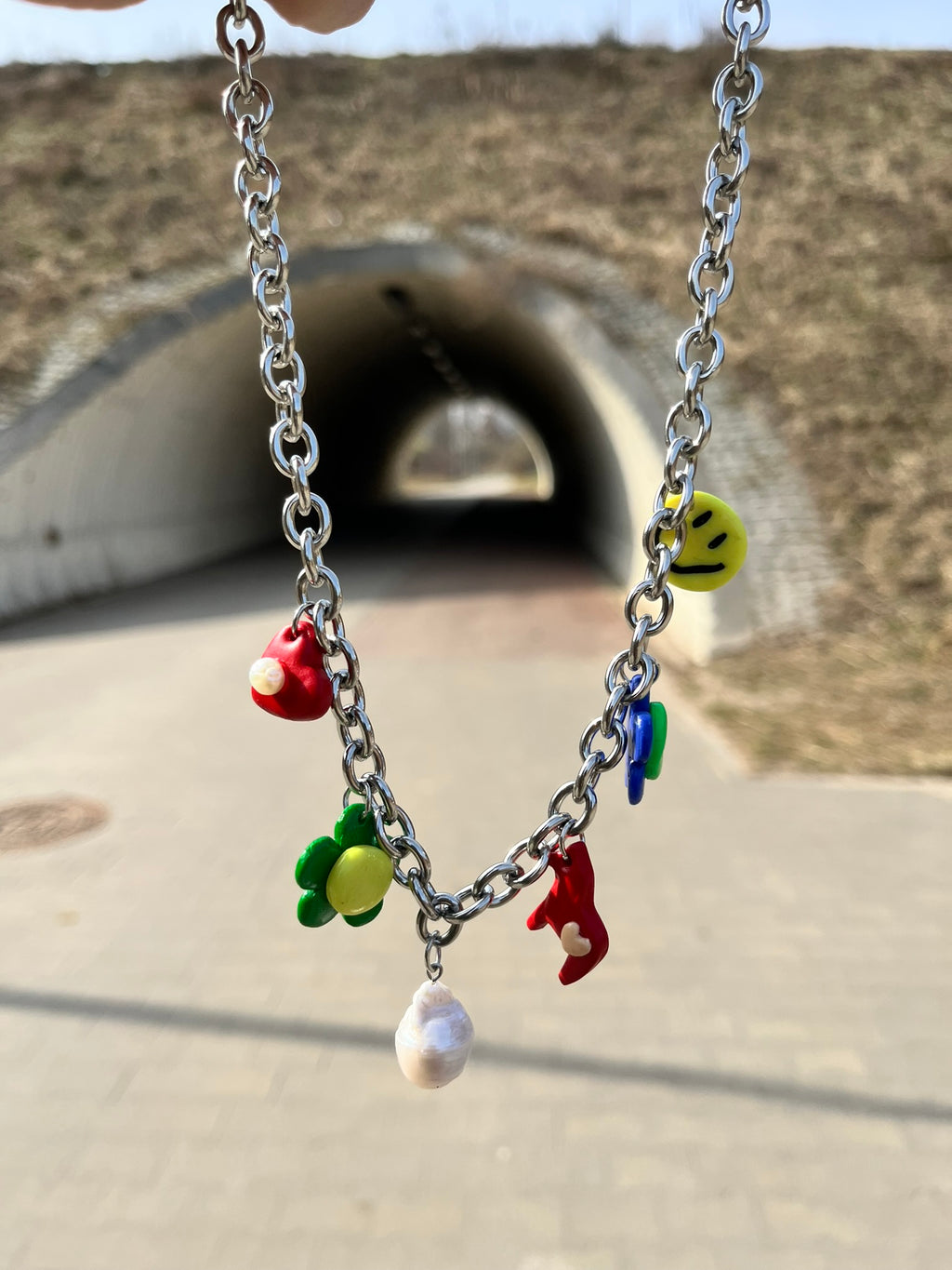 Choker Mini Glinki z Zawieszkami