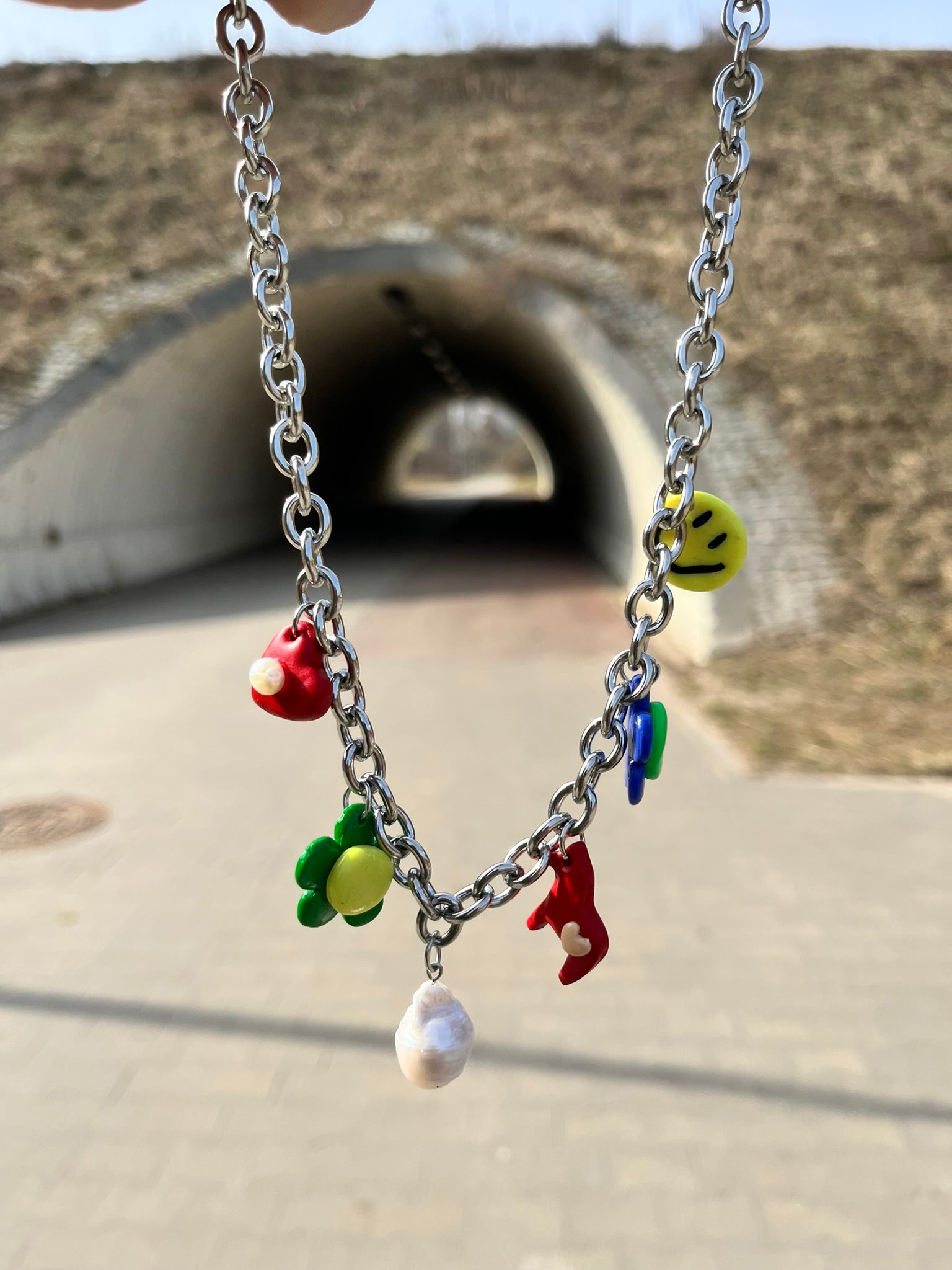 Choker Mini Glinki z Zawieszkami