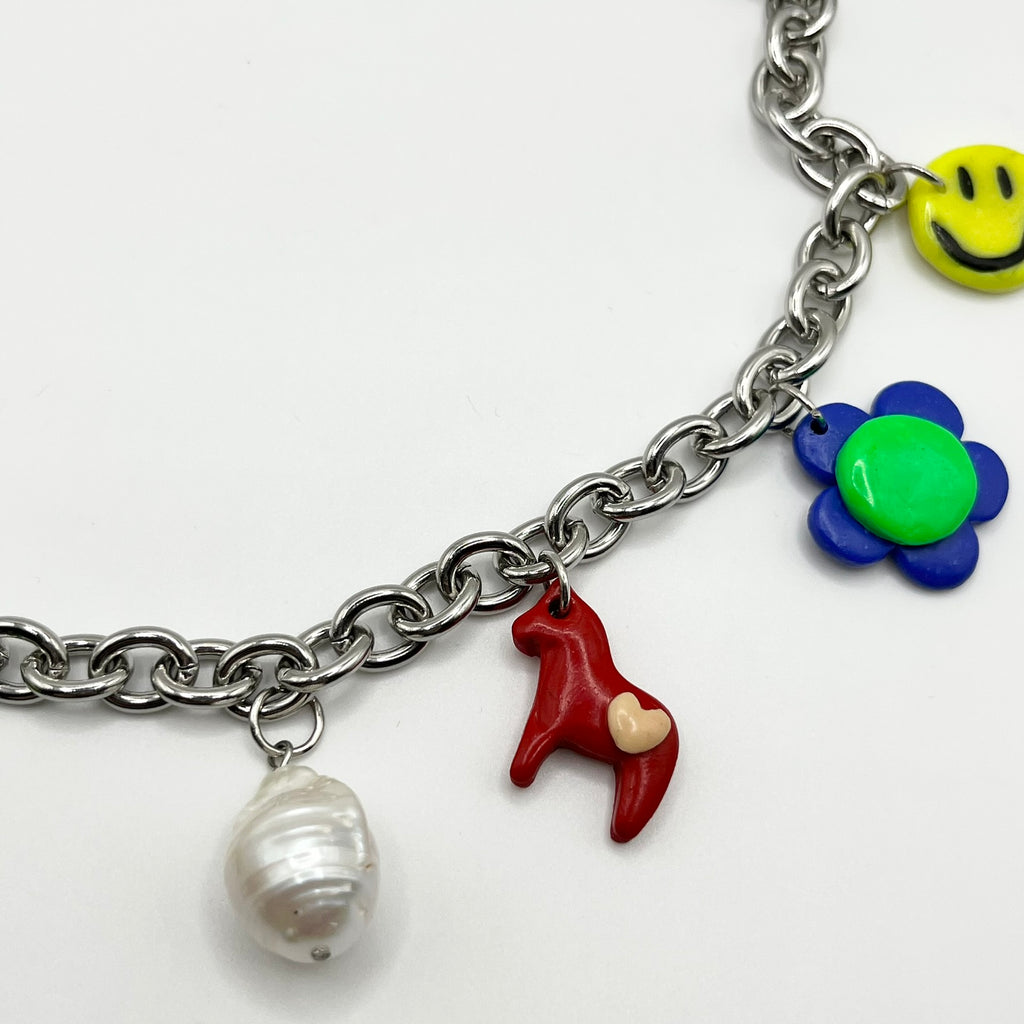 Choker Mini Glinki z Zawieszkami