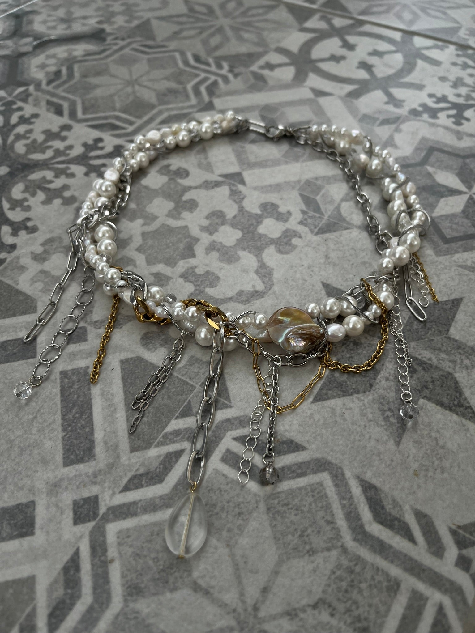 Choker Omotane Perełki