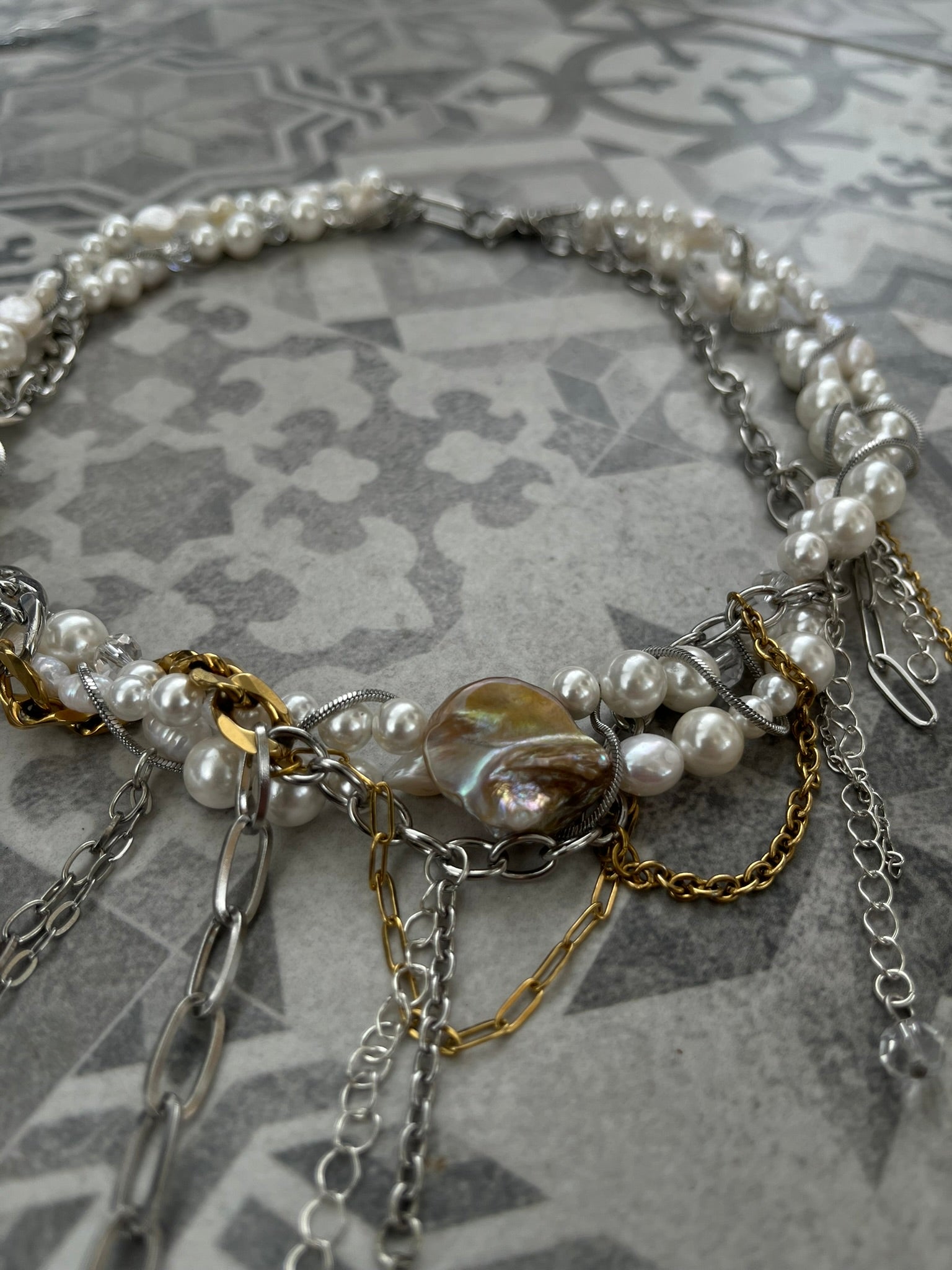Choker Omotane Perełki