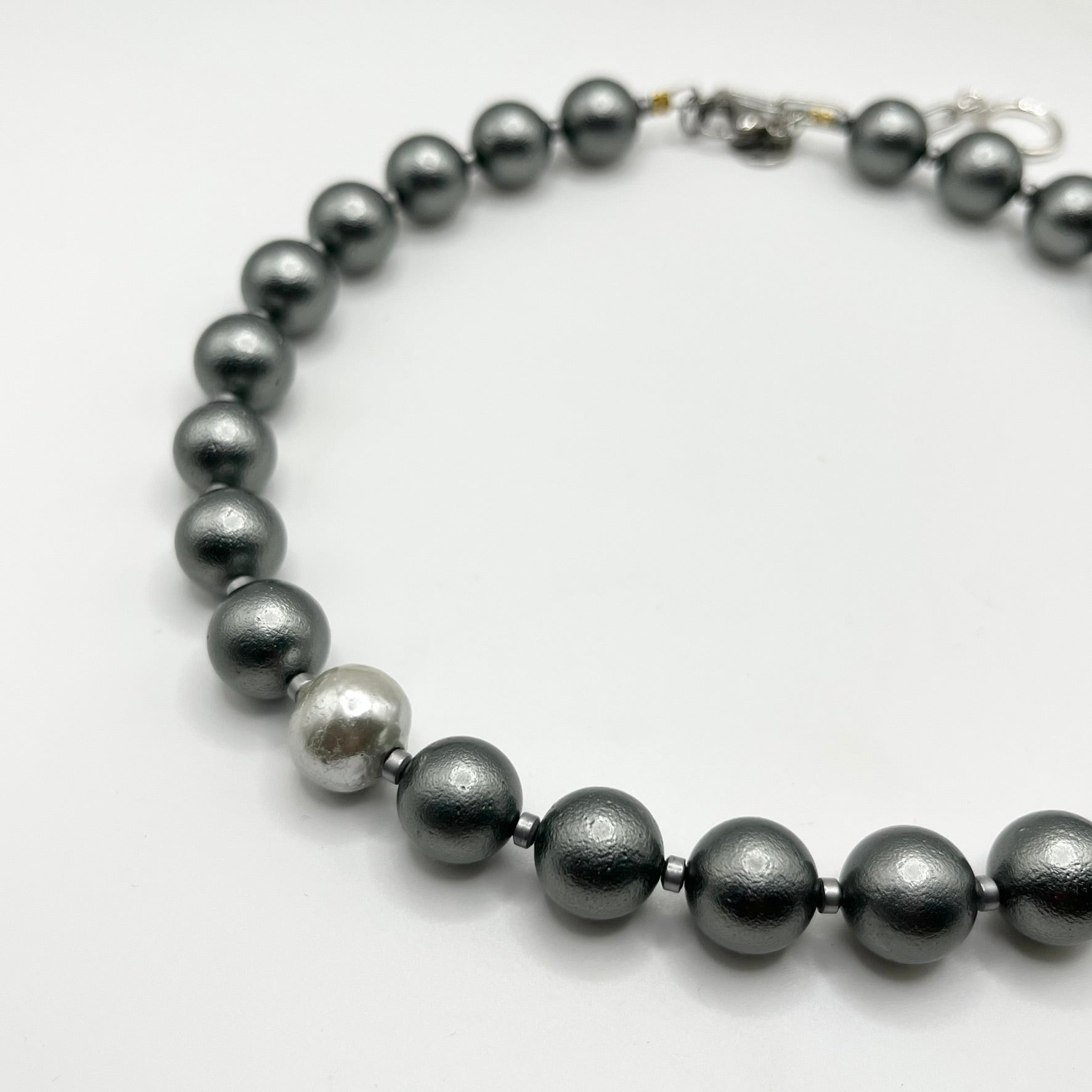 Choker Dark Pearl - Silver Star