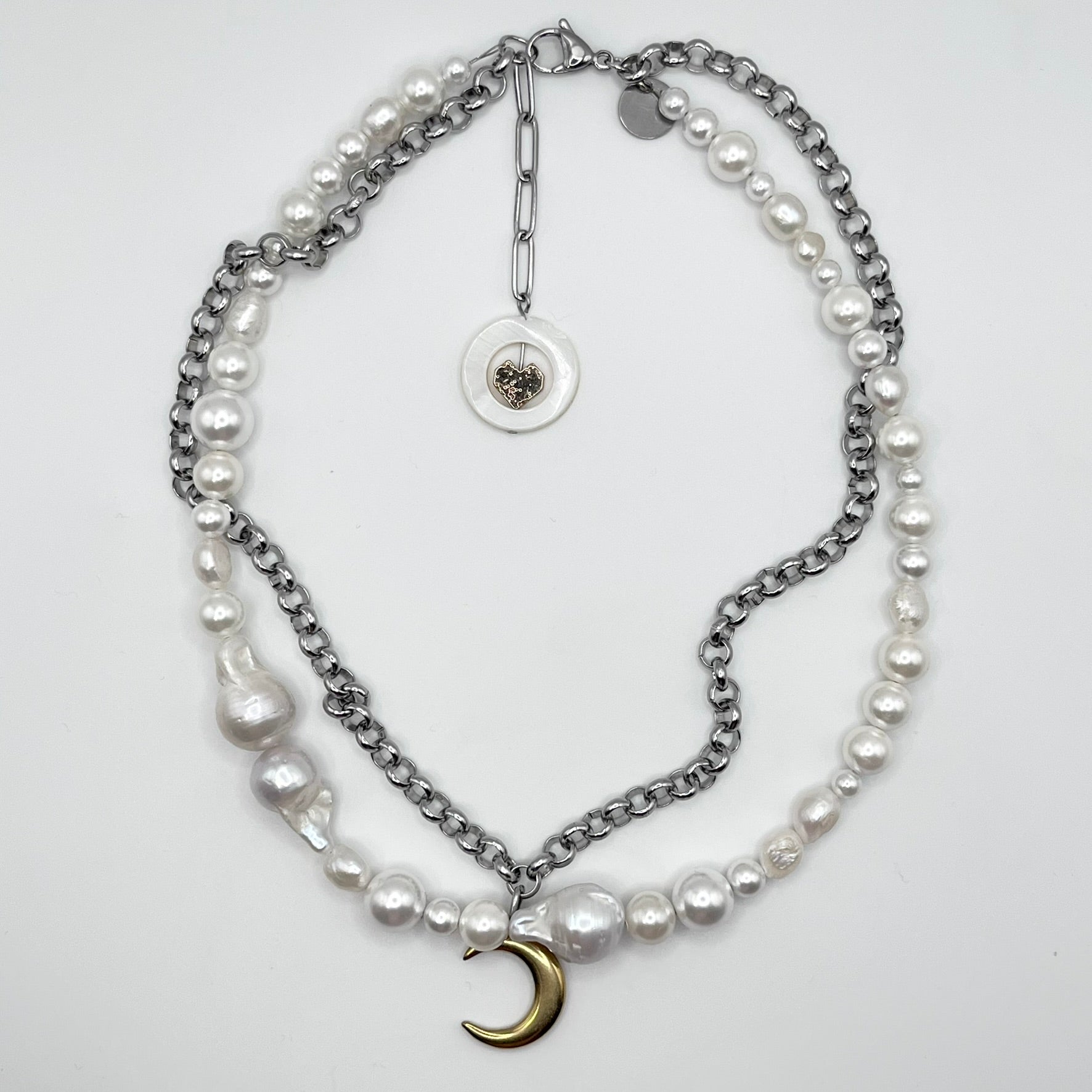 Choker Perłowy Księżyc