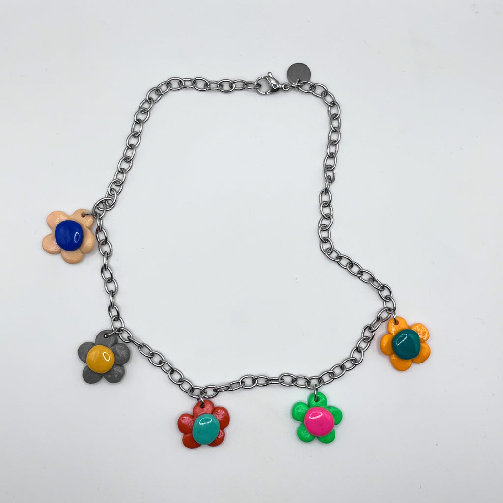 Choker Kwiatki Mini Glinka