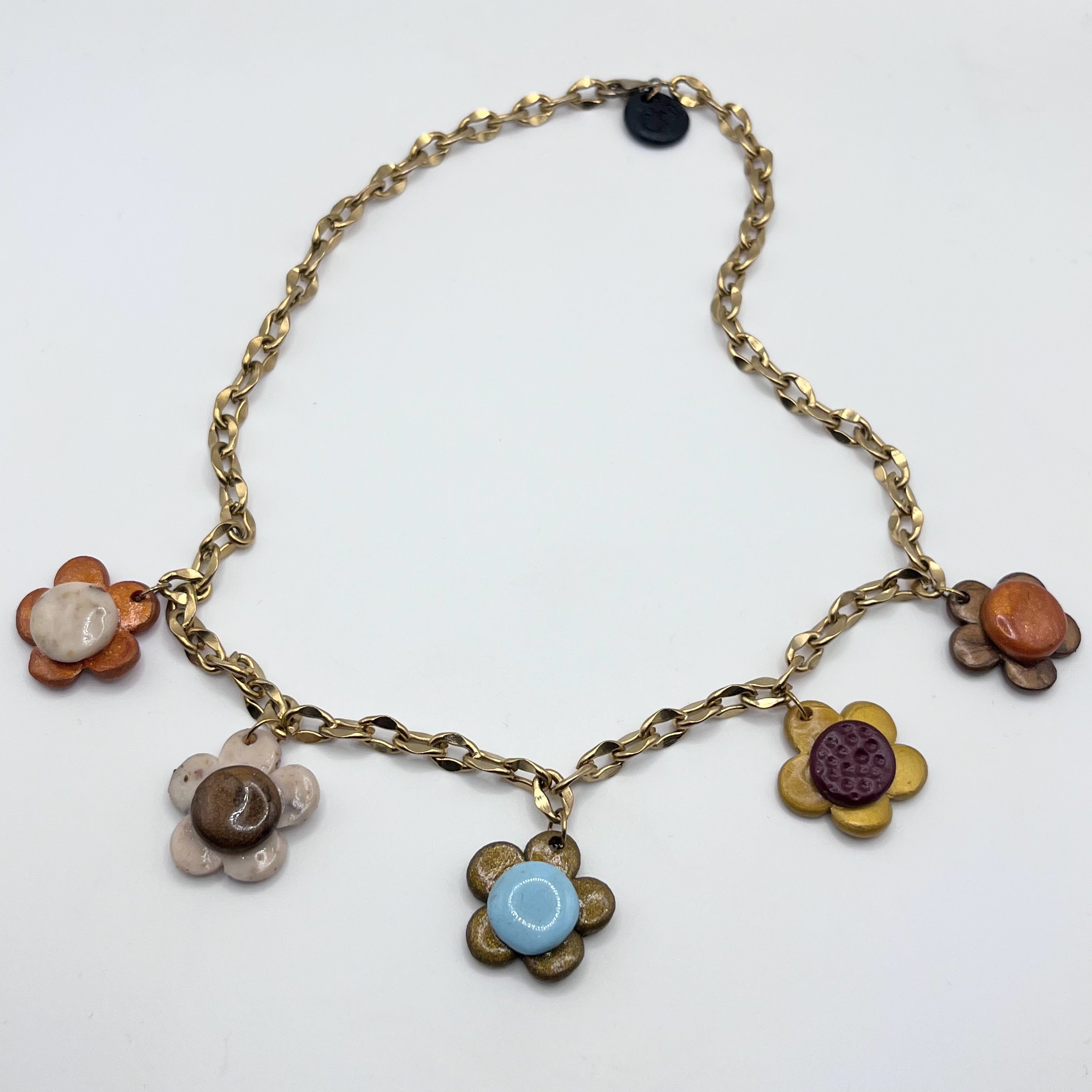 Choker Kwiatki Mini Glinka