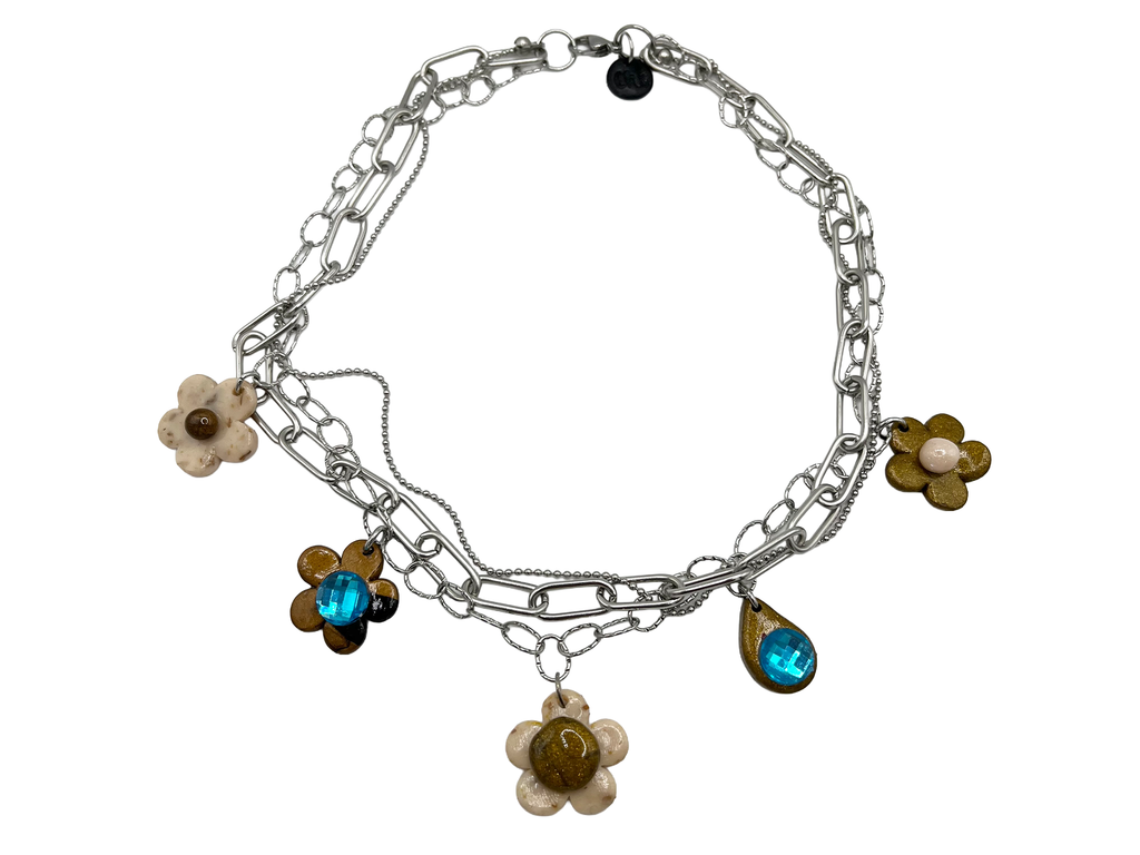 Choker Kwiatki Mini Glinka