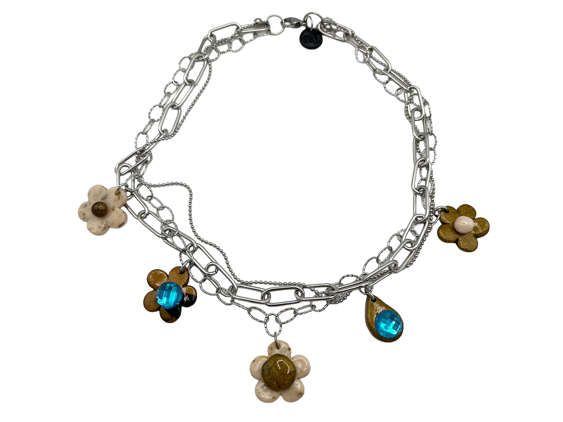 Choker Kwiatki Mini Glinka