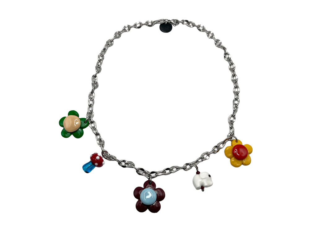Choker Kwiatki Mini Glinka