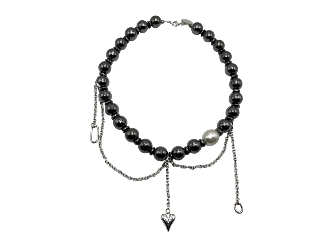 Choker Kule z Perłą